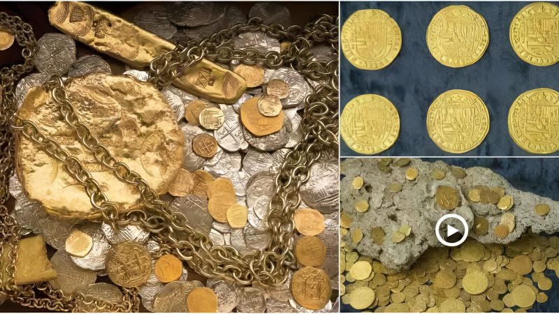 Treasure hunters discover $4.5 million in rare Spanish coins recovered from an 18th-century shipwreck