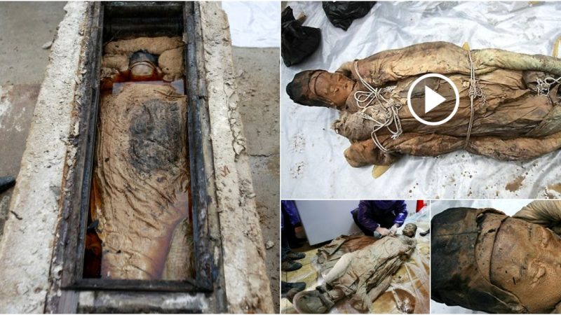 A 700-year-old mummy was amazingly discovered in China