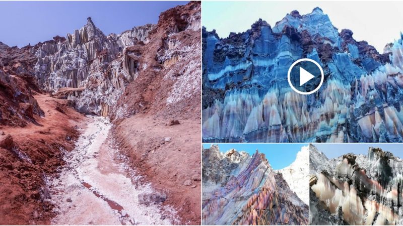 Throughout thousands of years, the Zagros Mountains in Iran were formed from salt domes and salt glaciers.