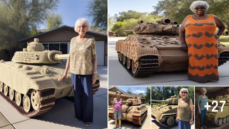 Grandmas showing off their crochet tanks