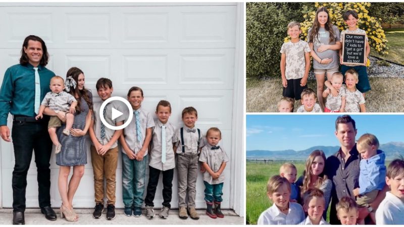 Amazing mom gave birth to 6 boys and she immunized her baby girl when she was 34 years old