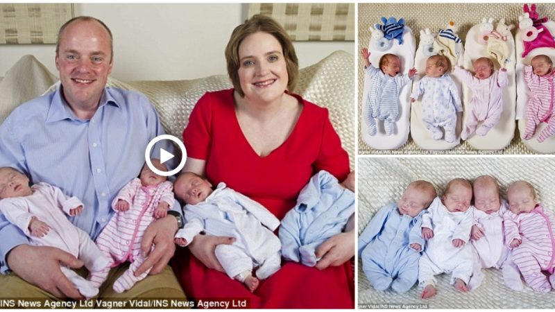 The 70million-to-one quads Take two identical boys. Two identical girls. And two exhausted (but utterly elated) parents