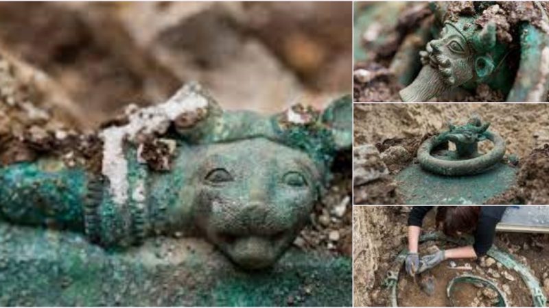 Magnificent Iron Age cauldron discovered in France