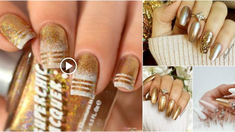 All That Glitters: 37 Gold Nail Designs To Try.