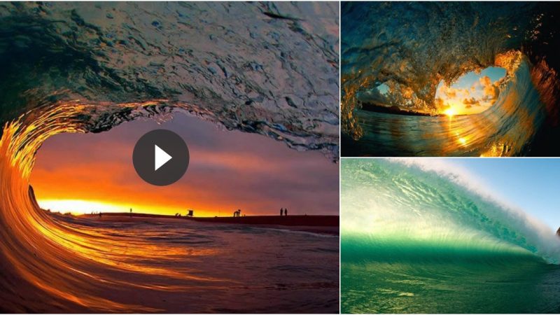 Clark Little’s breathtaking images of waves are breathtaking.