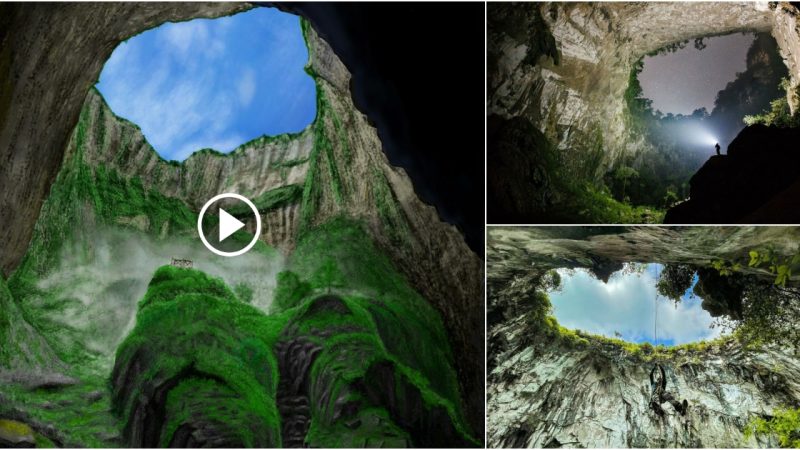 The Heavenly Well, the deepest sink in the world in China.