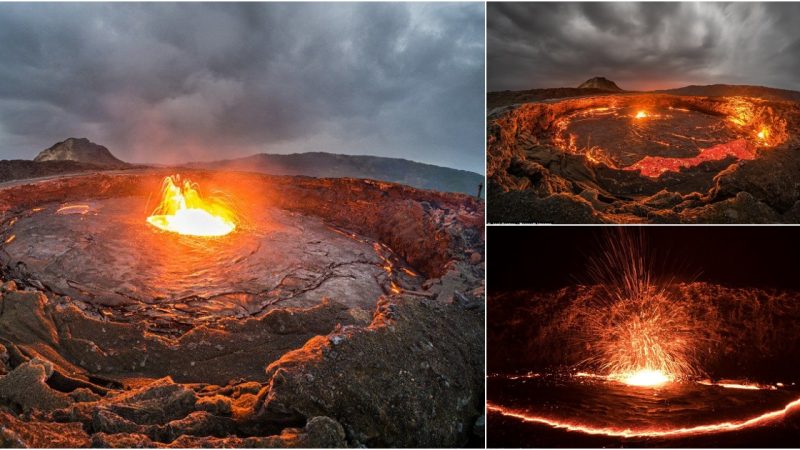 Close-up of the scariest “door to hell” in the world, no one dares to approach