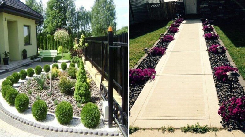 Impressive Exterior Footpath Design Ideas