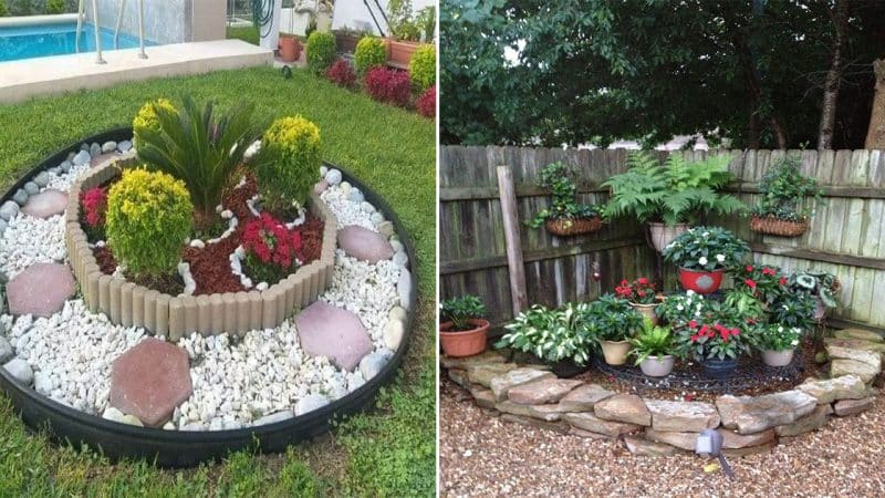 31 Inspiring Ideas to Revitalize Your Backyard with Chic Decor and Garden Islands.