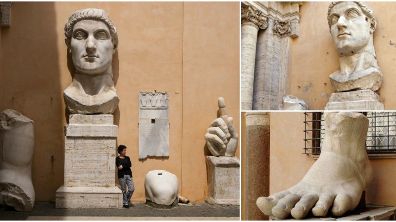 The Restored Colossus of Constantine: A Resplendent Revival at Fondazione Prada in Milan