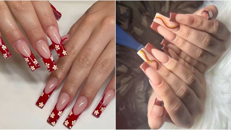 “French Tip Square Nails: Achieve a Polished and Sophisticated Look”