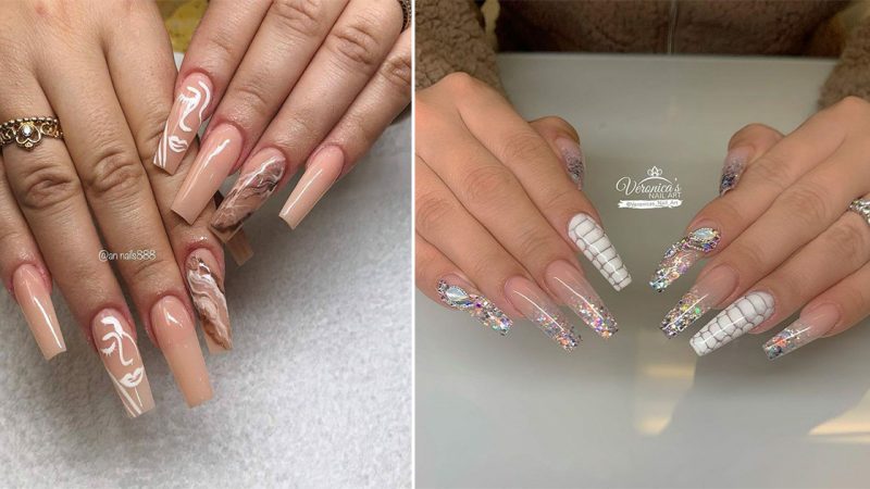 “66+ Adorable Coffin Nail Design Ideas”