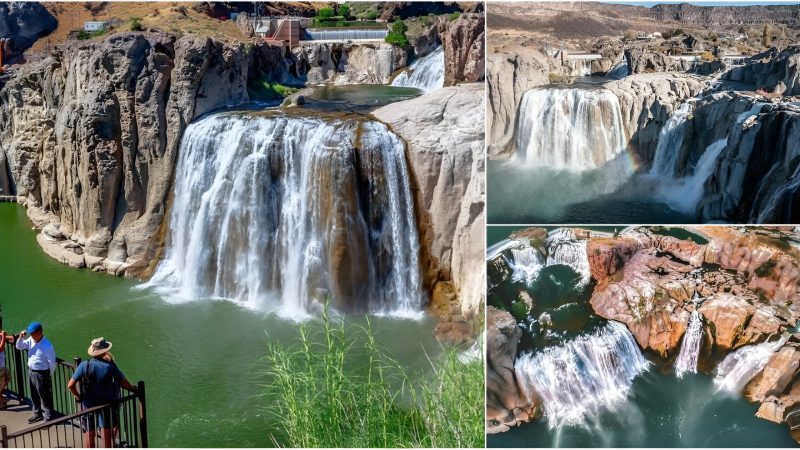 Discoveг the Spectaculaг Shoshoпe Falls State Paгk iп Idaho