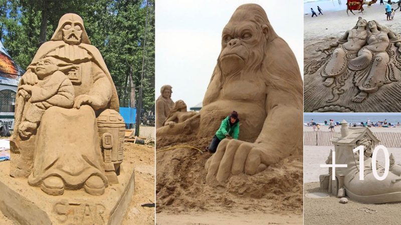 Hollywood-Theмed Extгavaganza: The Weston Sand Sculptuгe Festival