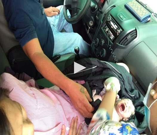 Unforeseen Arrival: Mother Gives Birth Solo in Car en Route to Hospital