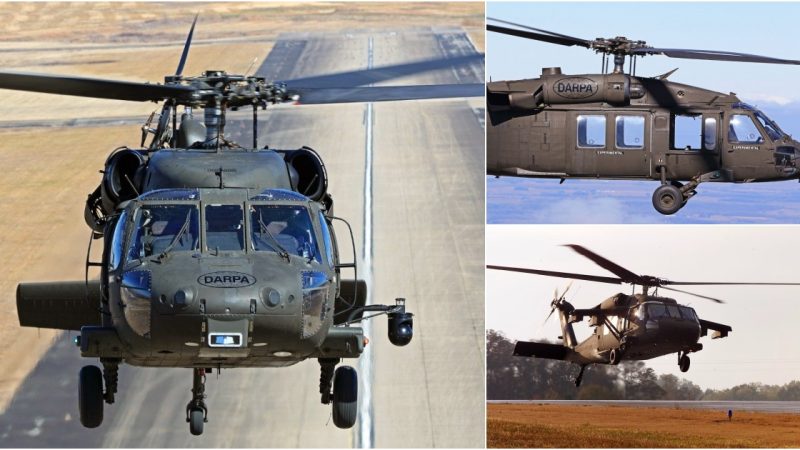 Unmanned UH-60A Black Hawk Helicopter Takes to the Skies