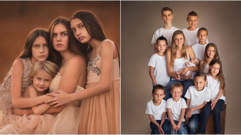 A Gallery of a Mother and Her 10 Enchanting Children That Captures Hearts