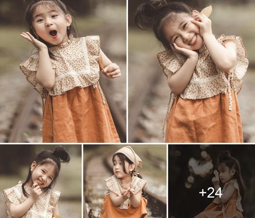 Captivating Images of a Baby Girl Elicit Pure and Enchanting Happiness in Beholders.