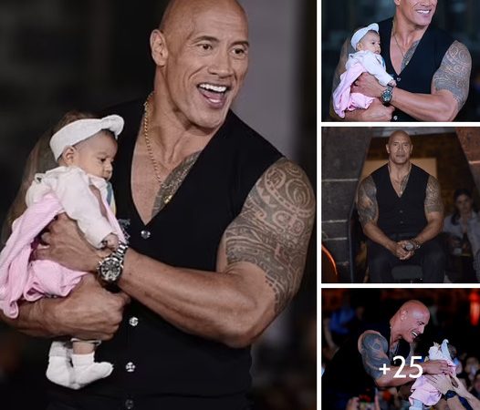 Dwayne ‘The Rock’ Johnson Flaunts Chiseled Physique in Black Waistcoat While Caring for Fan’s Baby at Black Adam Event in Mexico