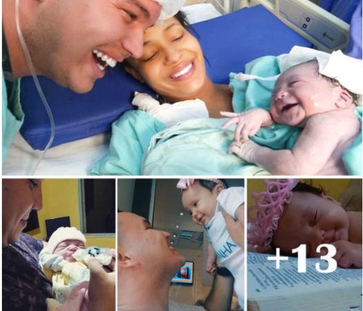 Newborn Welcomes Her Father with a Radiant Smile Moments After Birth