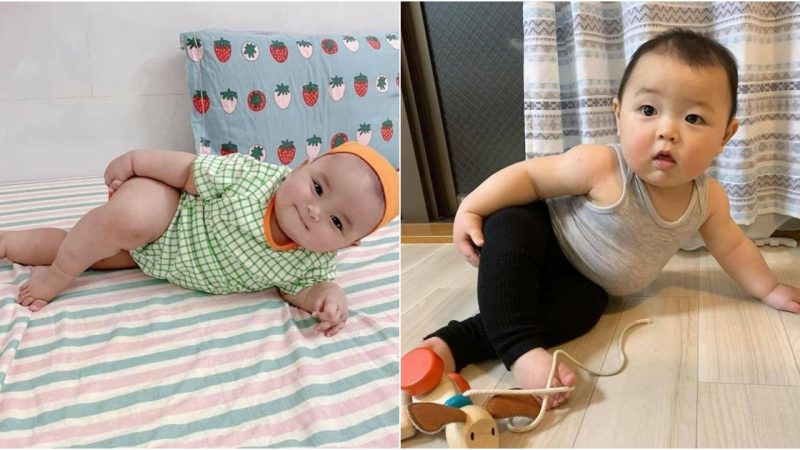 Online Community Enjoys the Captivating Sequence of Adorable Baby Poses.