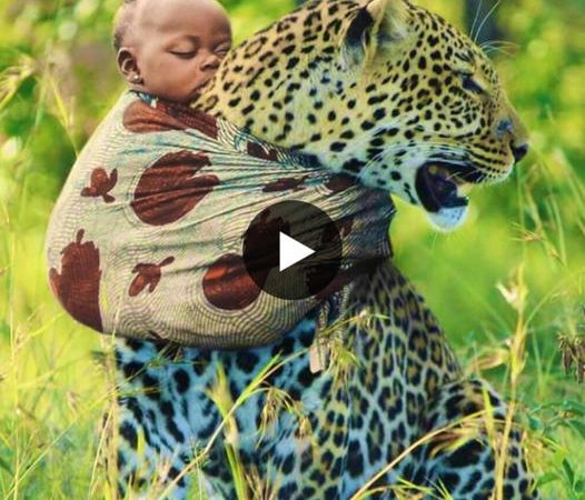 Nature’s Unlikely Bond: Abandoned Infant Thrives Under Leopard’s Care in Thai Wilderness