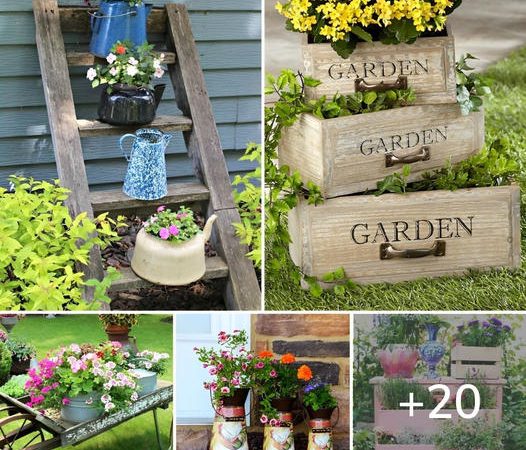 Revive Your Garden with Timeless Charm: 20 Vintage Garden Decor Ideas