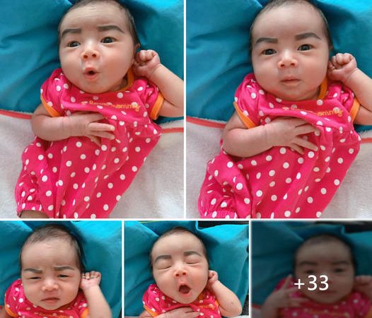 Adorable Encounter: The Baby with Special Eyebrows That Stole Hearts