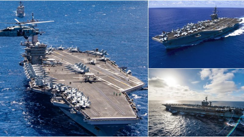 Aviation Operations, Takeoffs, and Landings on the USS Carl Aircraft Carrier