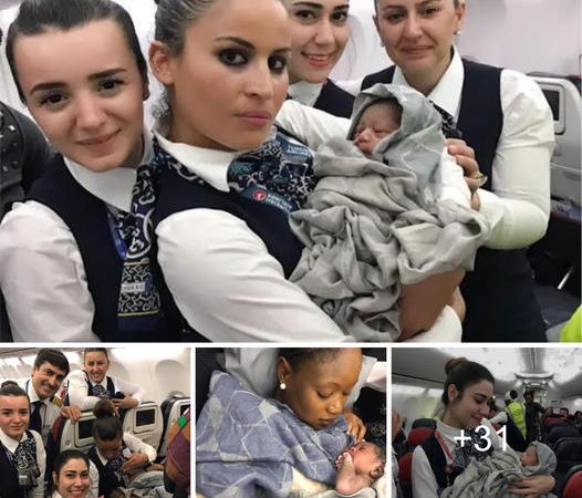 Introducing the Charming Newborn Girl Born During a Turkish Airlines Flight, Captured in Heartwarming Photos.