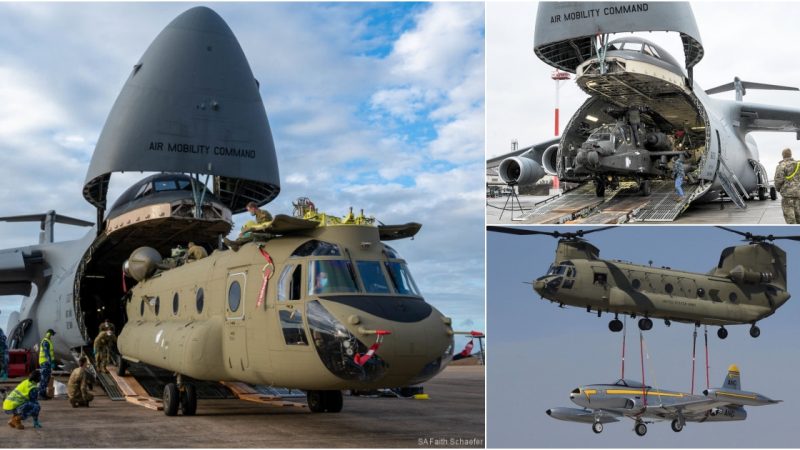 Unveiling the Astonishing Capabilities of the American “Flying Athlete,” the C-5 Galaxy: A Close-Up Perspective