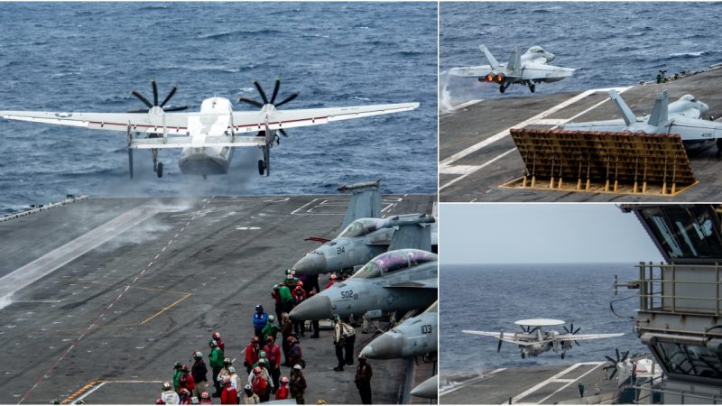 The US Navy’s Ronald Reagan Carrier Strike Group Operates in the South China Sea