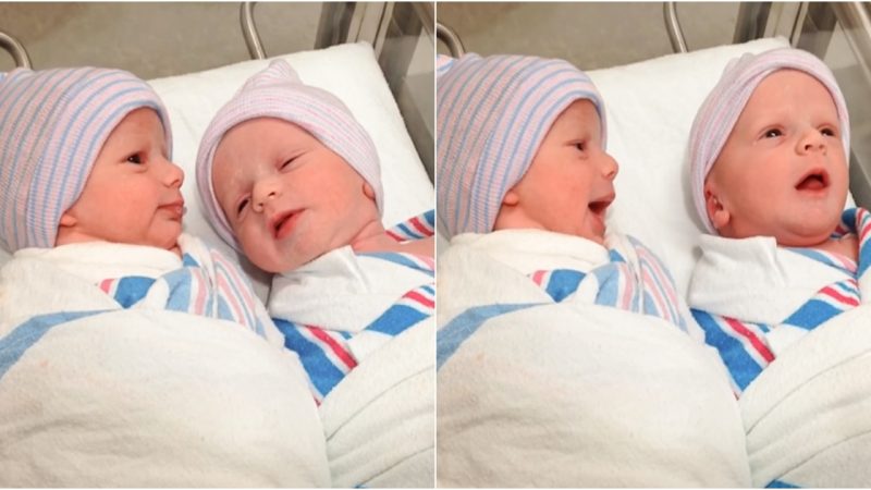 Newborn Twins Communicate With Each Other Within Hours Of Birth.