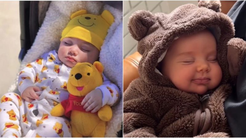 Even the Baby is Cute When Sleeping: Parents Capture This Moment