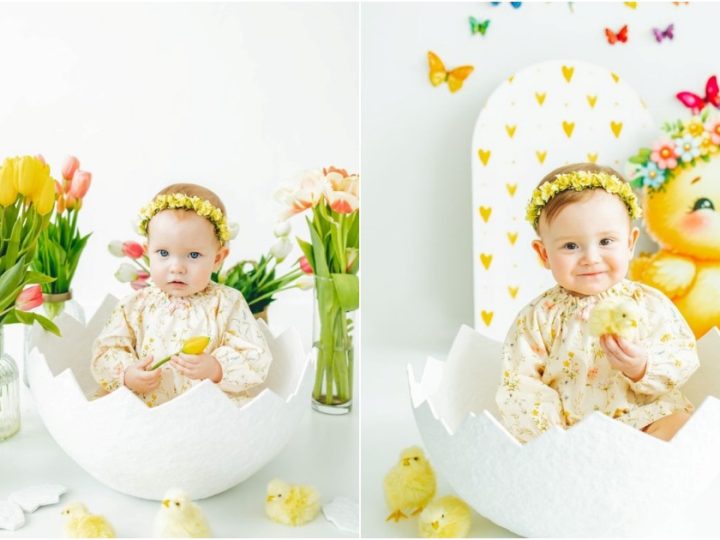 The Irresistible Charm of Babies Posing with Eggshells