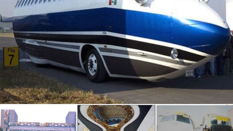 Boeing 727 Jet Limo – The limousine has a skin from a jet plane